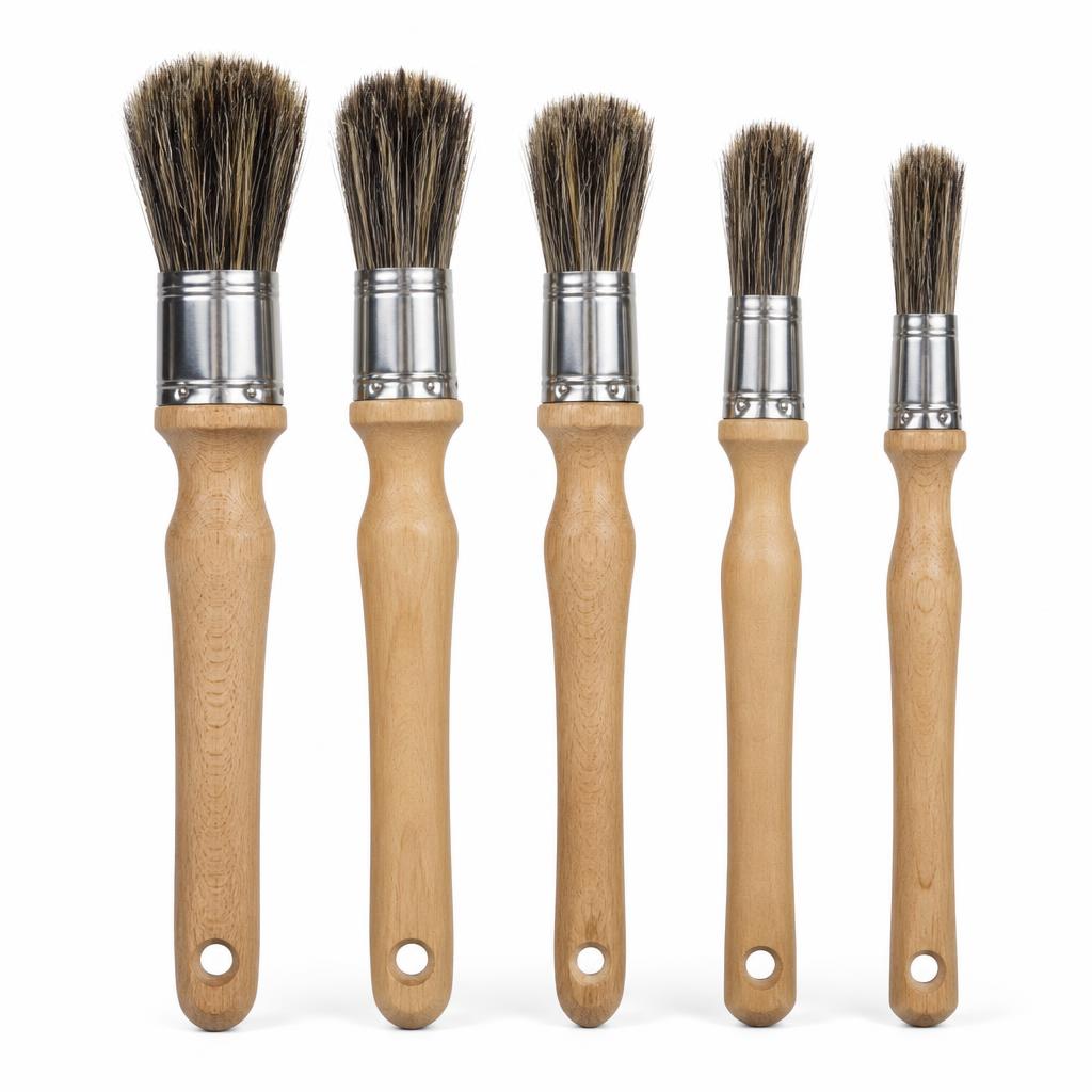 Horsehair Detailing Brush Set (5 pcs)